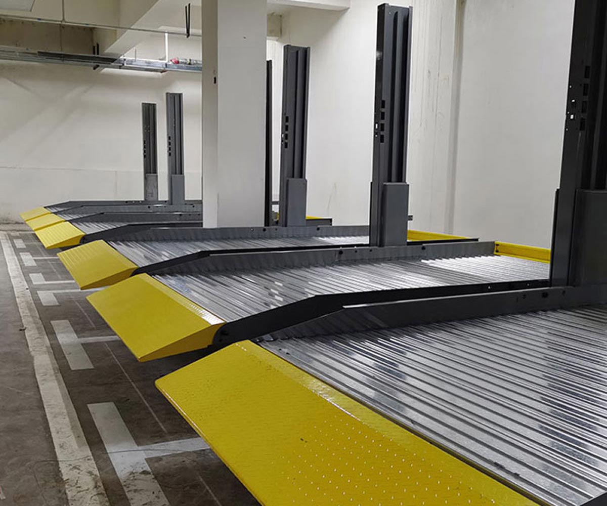 江川地下室升降式机械停车位改造