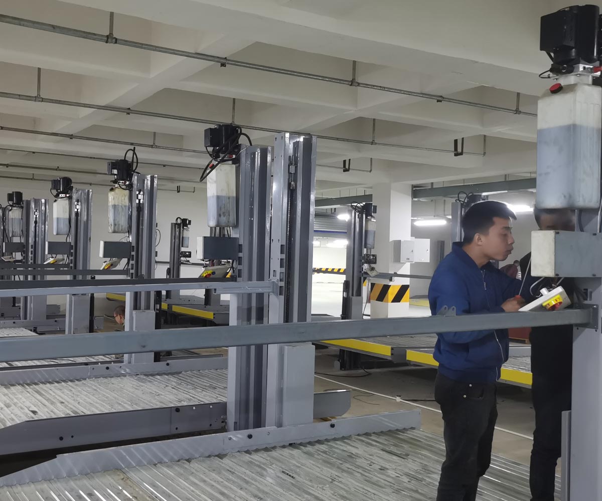 广南二层升降式机械式停车设备