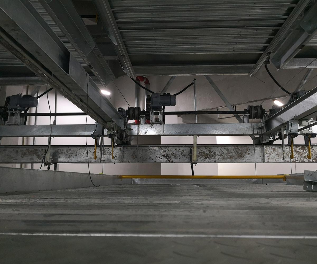 桂平PSH2二层升降横移机械式立体停车设备