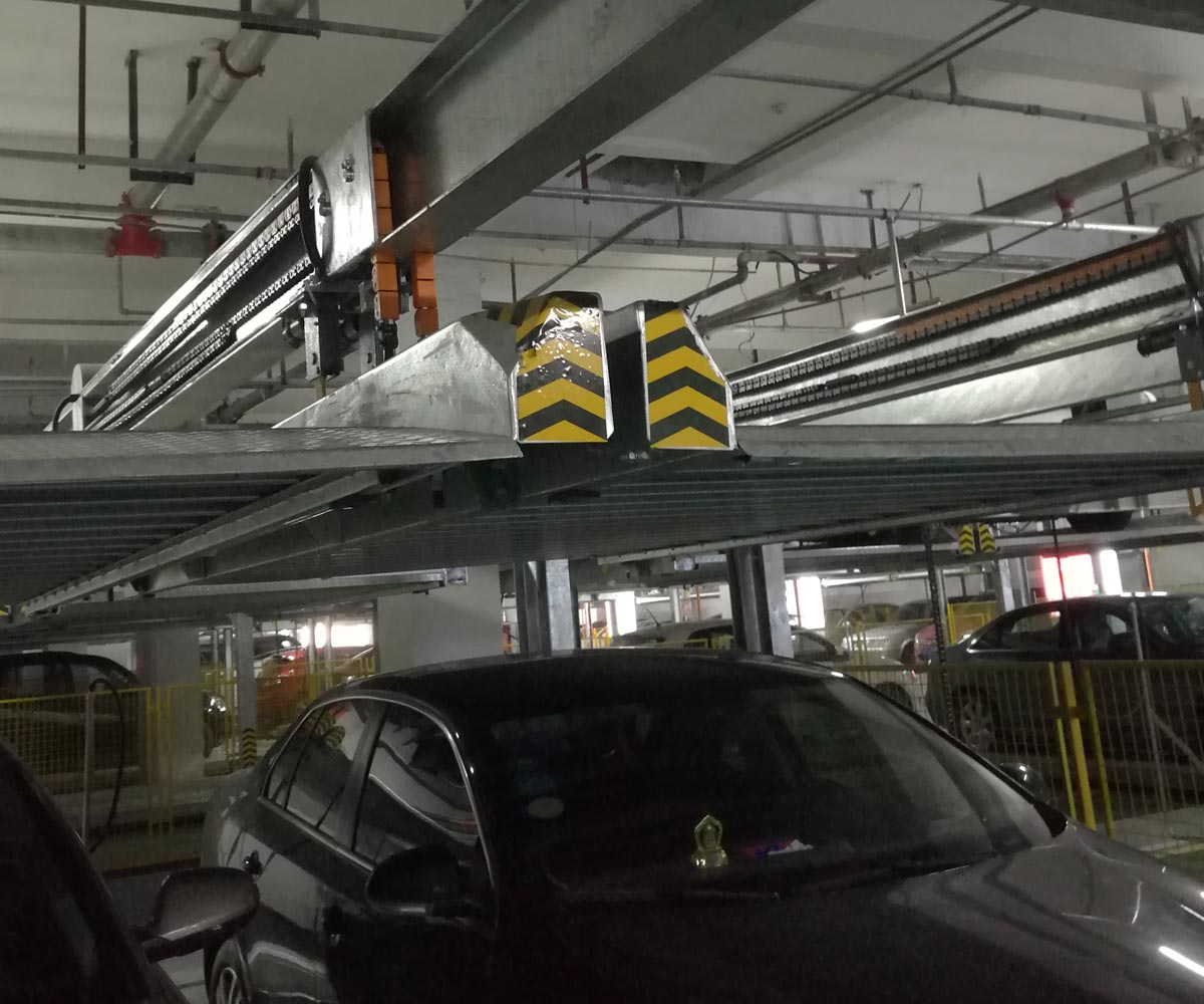 广西单列PSH2二层升降横移机械式立体停车设备